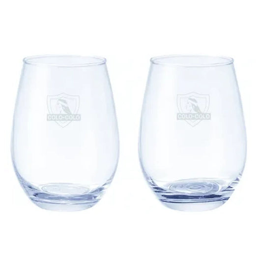 Set 2 Vasos Premium Colo Colo 370ml