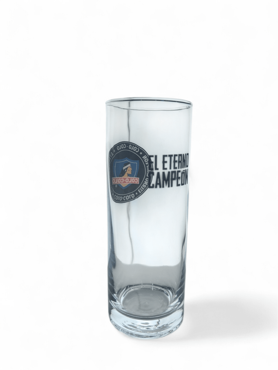 Set 2 Vasos Cerveceros Colo Colo Futbol Color Translucido
