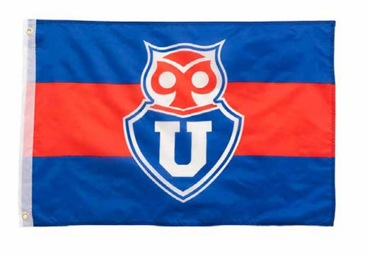 BANDERA U CHILE ESTAMPADA 80x120CM ROJO