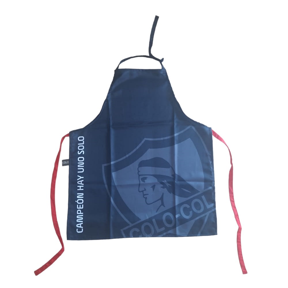 Delantal Parrillero Colo Colo Quincho Pechera Cocina Bbq Color Negro