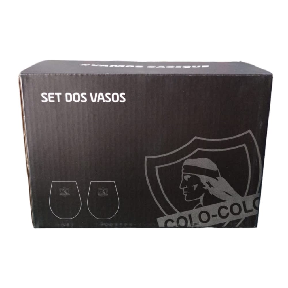 Set 2 Vasos Premium Colo Colo 370ml