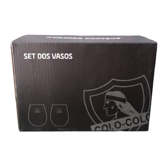 Set 2 Vasos Premium Colo Colo 370ml