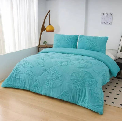 Cobertor Diseño Mariposa Full Chiporro 5 Kilos turqueza 2 Plazas 230x250 cm