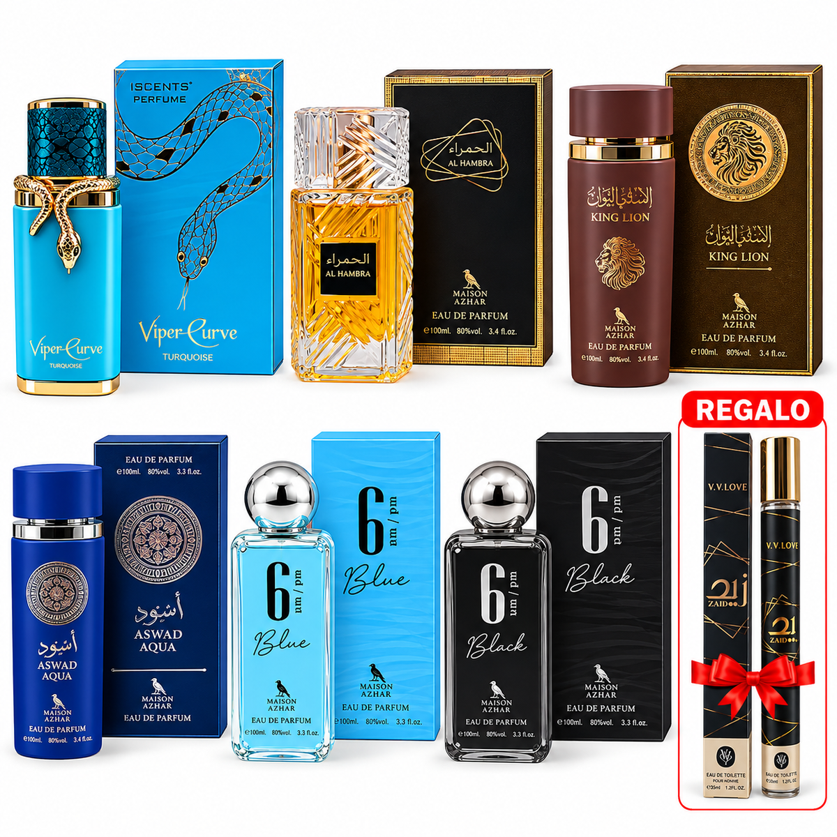 PROMOCIÓN PERFUMES HOMBRE + REGALO 6 perfumes de 100ml