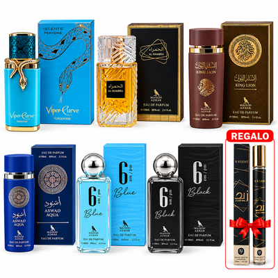 PROMOCIÓN PERFUMES HOMBRE + REGALO 6 perfumes de 100ml
