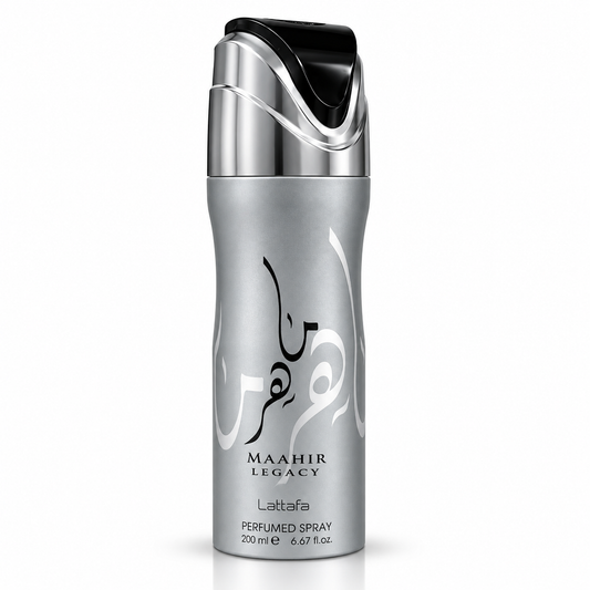 Perfume en Spray Árabe Maahir Legacy Lattafa 200 ml Hombre | Aroma Fresco, Cítrico y Amaderado