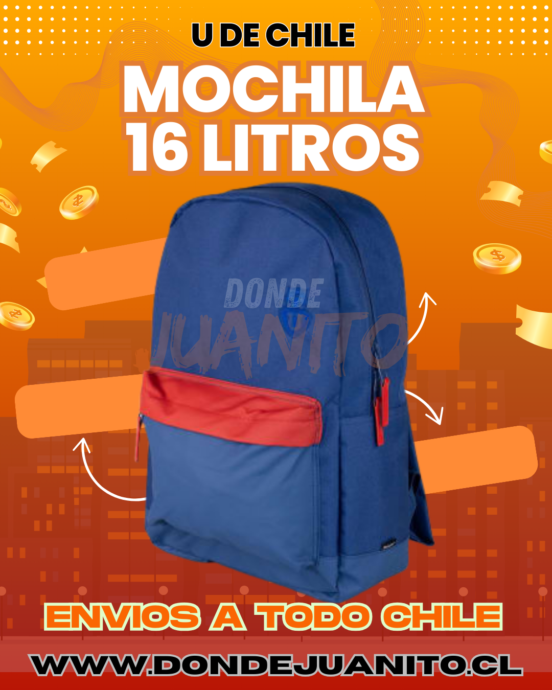 MOCHILA U DE CHILE CLASSIC MOOSE E 2026