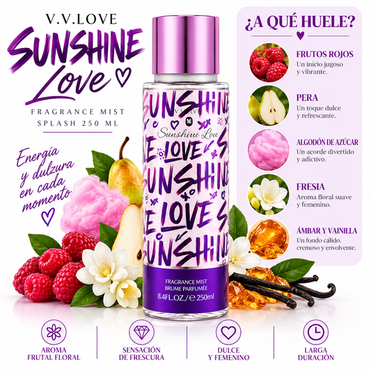 SPLASH SPRING DAYS V.V. LOVE 250 ML – AROMA AFRUTADO Y CÁLIDO