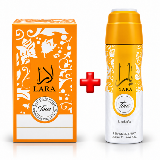 Promoción Yara Tous | Perfume lara 100 ml + Perfume en Spray 200 ml