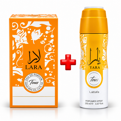 Promoción Yara Tous | Perfume lara 100 ml + Perfume en Spray 200 ml