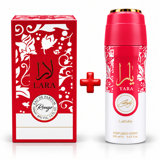 Promoción Yara Candy | Perfume lara 100 ml + Perfume en Spray 200 ml