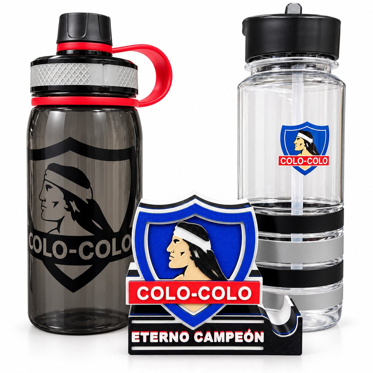 Pack Colo Colo – 2 Botellas + Porta Celular Eterno Campeón