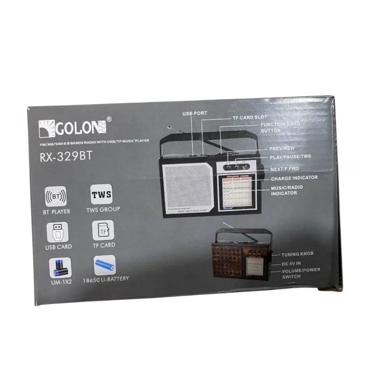 RADIO FM AM RECARGABLE ANALOGICA