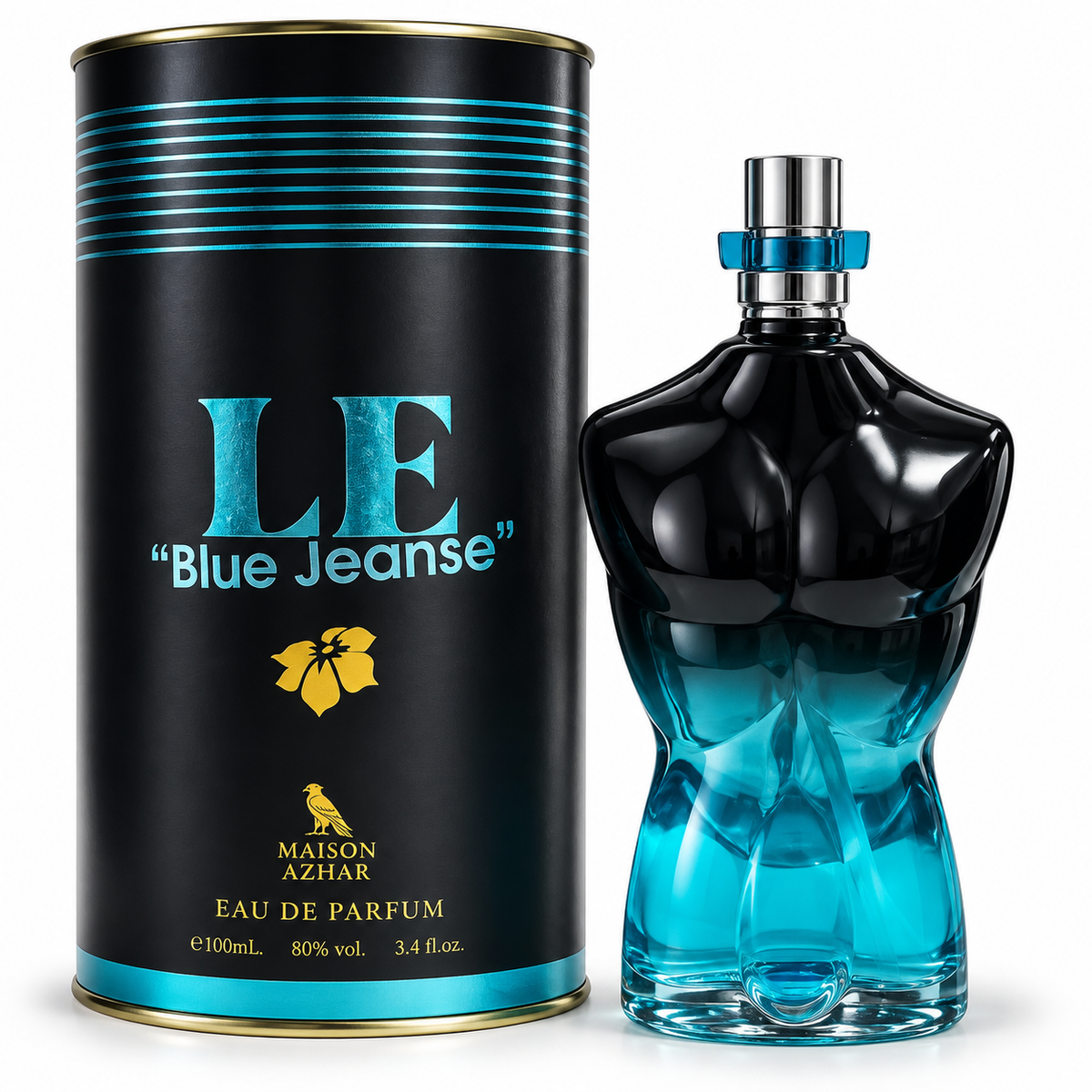 Perfume Árabe Le Blue Jeanse Maison Azhar 100 ml EDP – Inspirado en Le Beau Le Parfum
