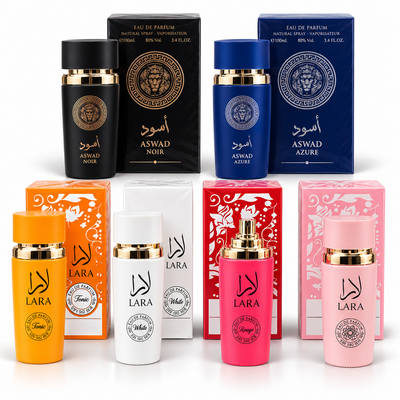 Promoción 6 Perfumes – Hombre y Mujer lara 100 ml