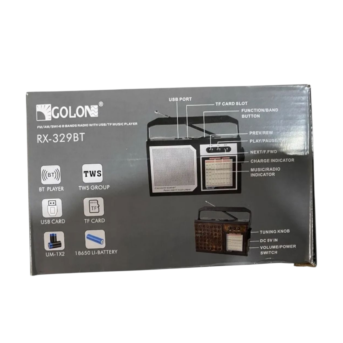 RADIO FM AM RECARGABLE ANALOGICA