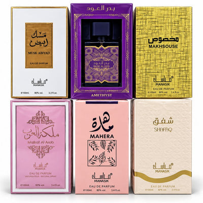 PROMOCIÓN PERFUMES ÁRABES – PACK 6 UNIDADES