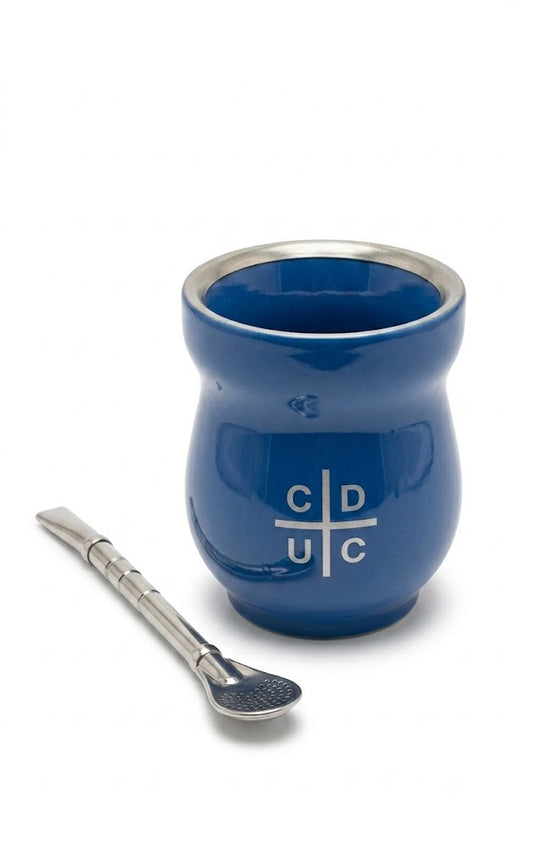 Mate con bombilla de Universidad catolica 200ml